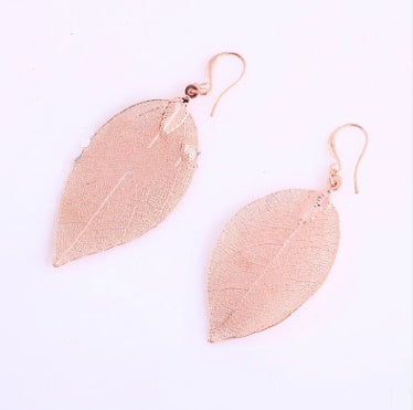 European and American jewelry new trend temperament long leaves earrings female earrings jewelry