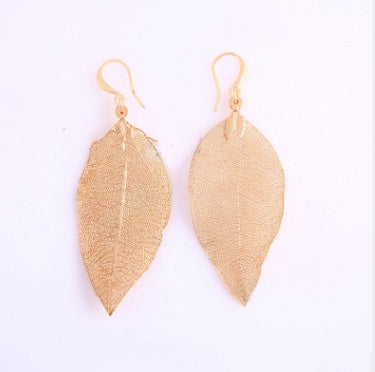 European and American jewelry new trend temperament long leaves earrings female earrings jewelry