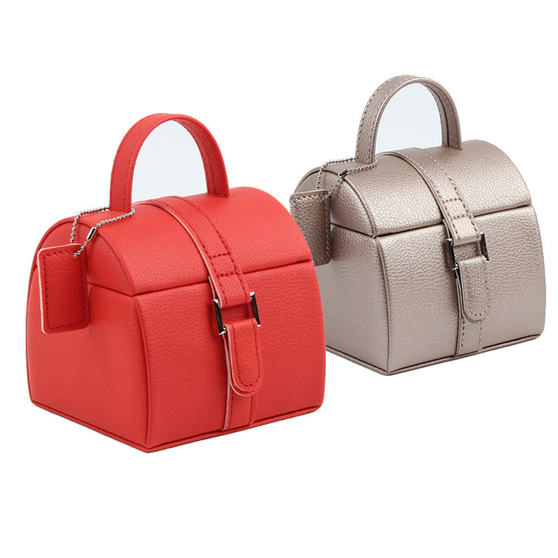 Carrying Type Jewelry Box Small Portable Jewelry Box High-End Jewelry Luggage