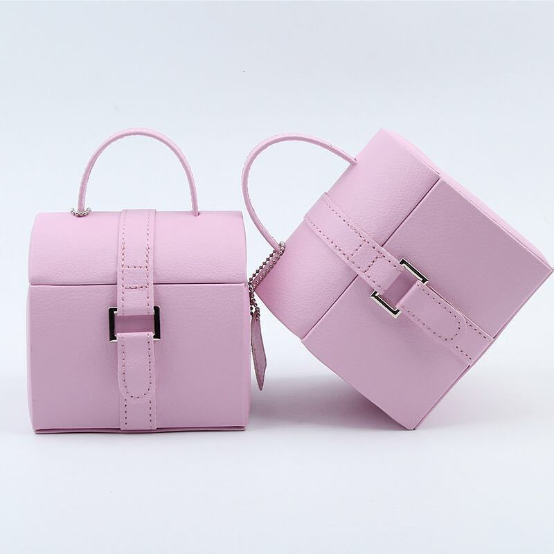 Carrying Type Jewelry Box Small Portable Jewelry Box High-End Jewelry Luggage