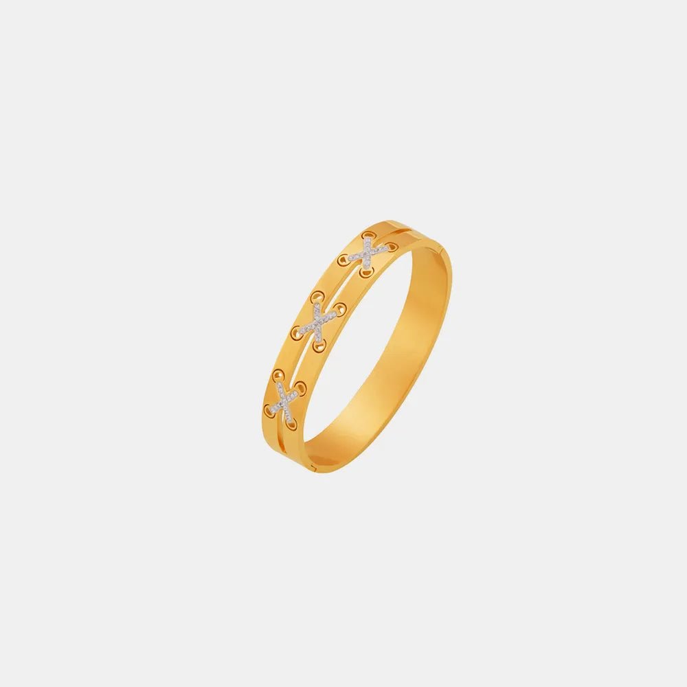 18K Gold - Plated Czech Diamond Bracelet - MYSTIQOR