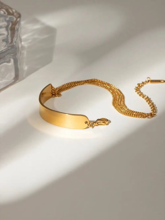 18K Gold - Plated Stainless Steel Bracelet - MYSTIQOR