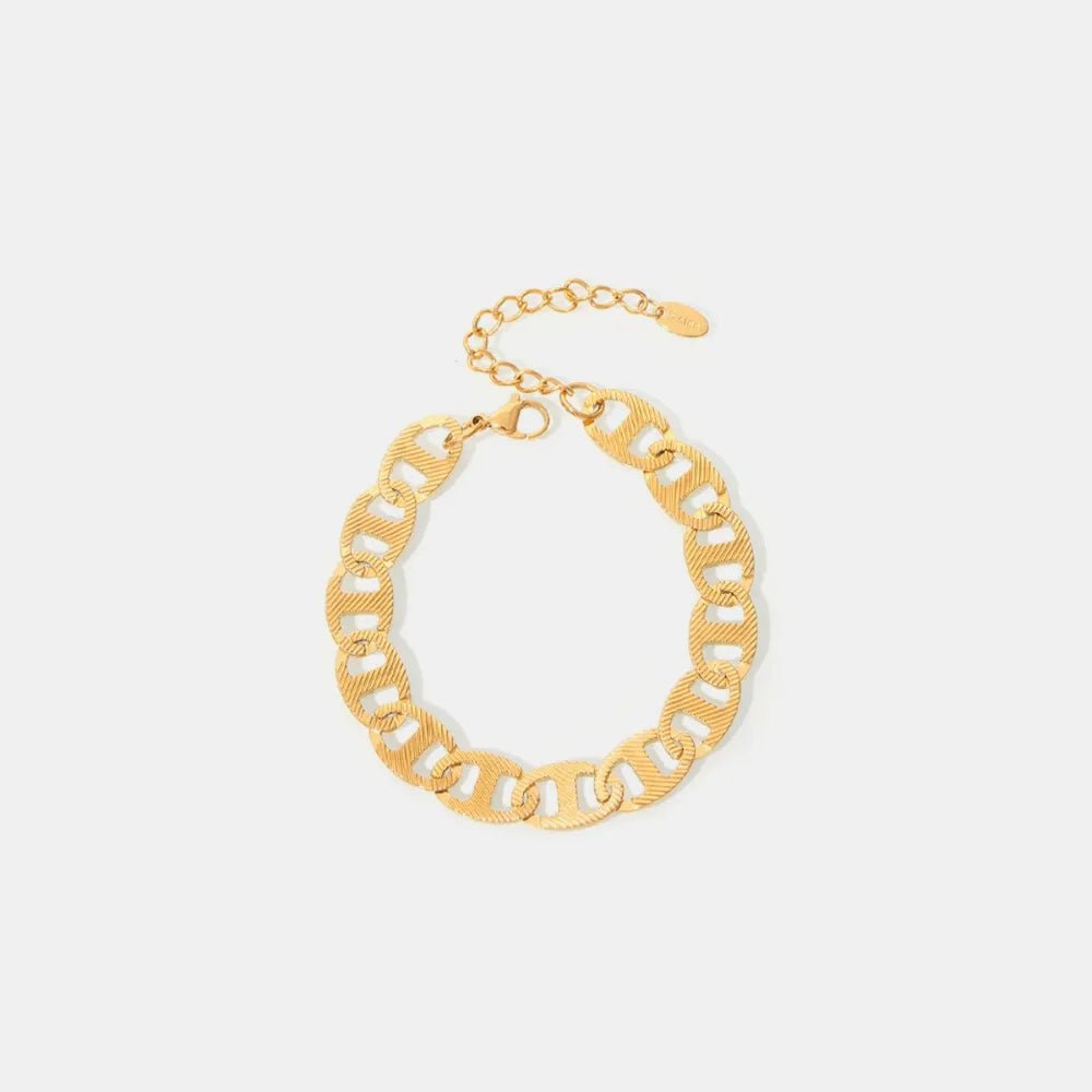 18K Gold - Plated Stainless Steel Chain Bracelet - MYSTIQOR
