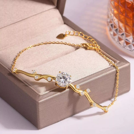2 Carat Moissanite 925 Sterling Silver Bracelet - MYSTIQOR