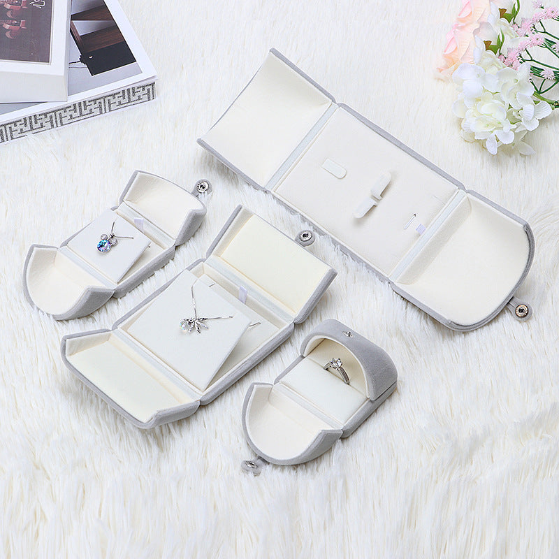 Flannelette Box Jewelry Pendant Necklace Box
