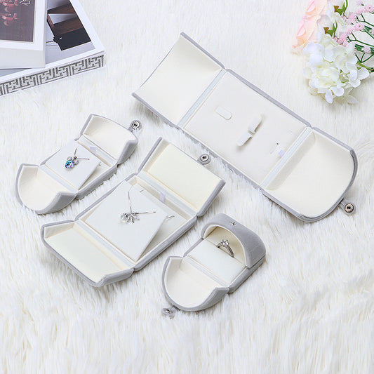 Flannelette Box Jewelry Pendant Necklace Box