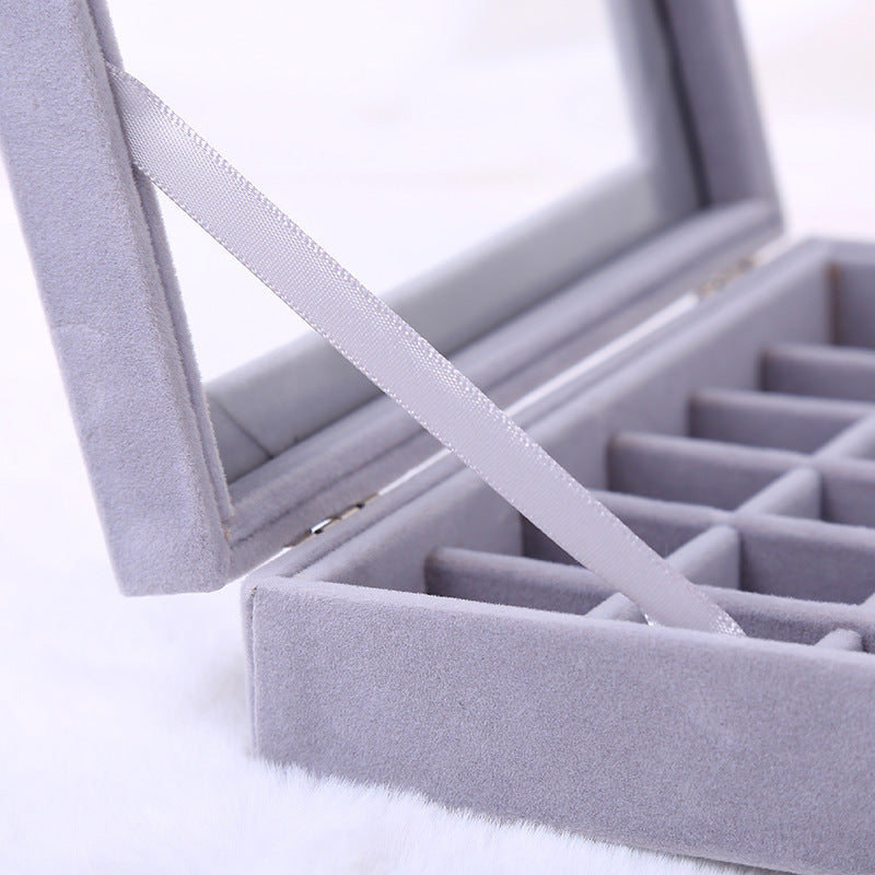 Portable Accessories Storage Box Dustproof Purple