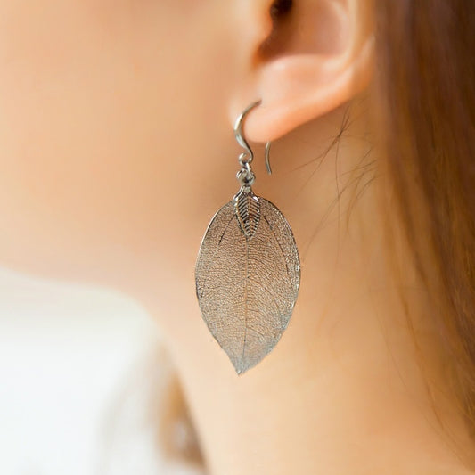 European and American jewelry new trend temperament long leaves earrings female earrings jewelry