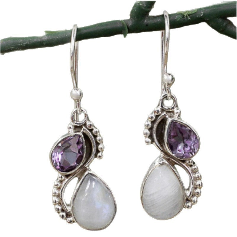 Personality Fashion Natural Stone Women's Earrings