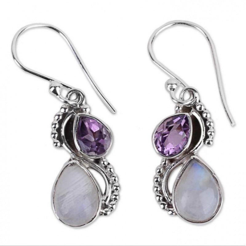 Personality Fashion Natural Stone Women's Earrings