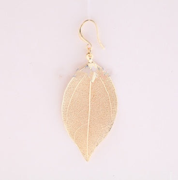 European and American jewelry new trend temperament long leaves earrings female earrings jewelry