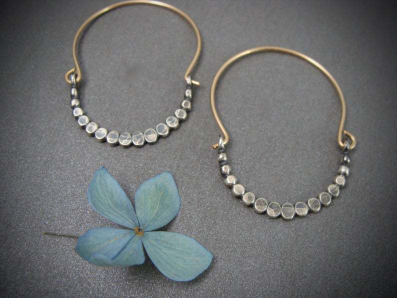 Women's Creative Exaggerating Hollow Silver Earrings