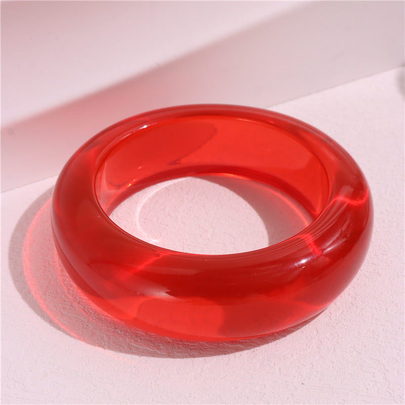 RETRO Geometric Round Blooming Transparent Bracelet