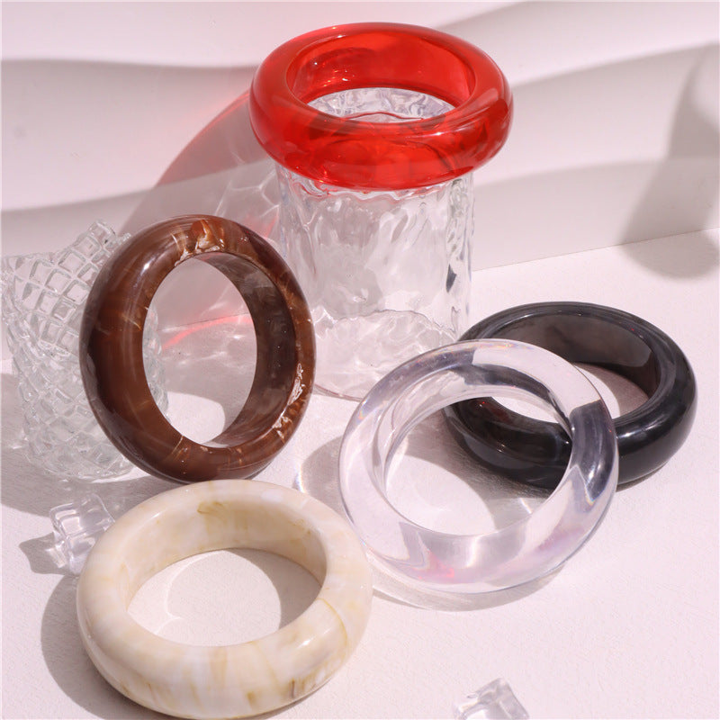 RETRO Geometric Round Blooming Transparent Bracelet
