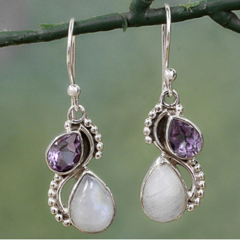 Personality Fashion Natural Stone Women's Earrings