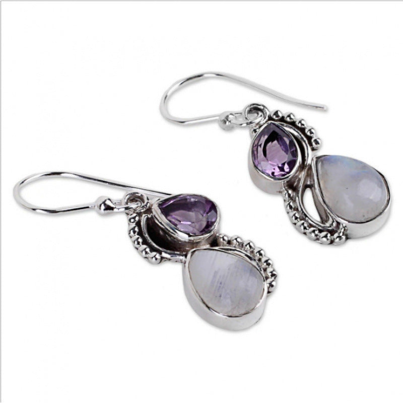 Personality Fashion Natural Stone Women's Earrings