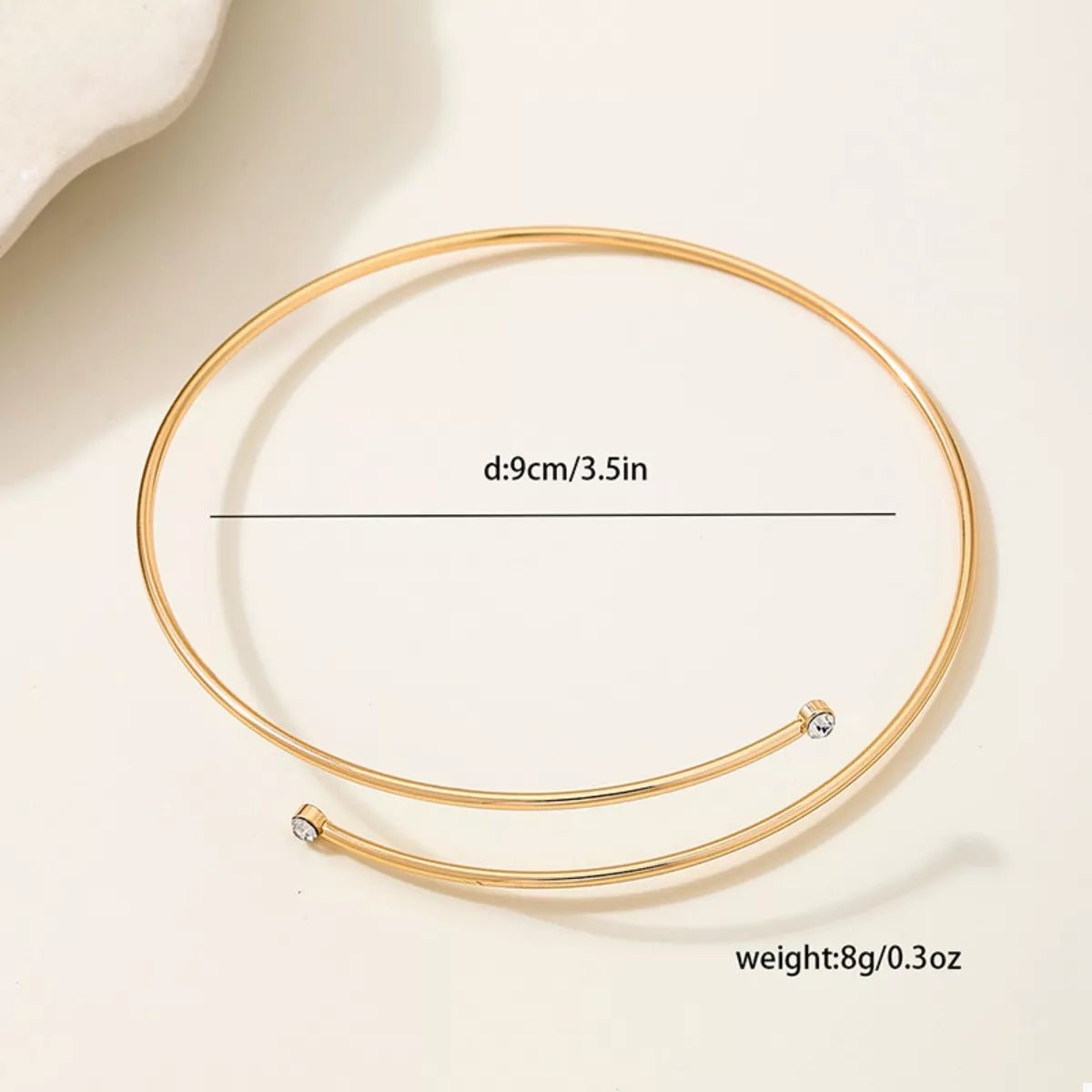 Delicate Gold Wire Upper Arm Bracelet - MYSTIQOR