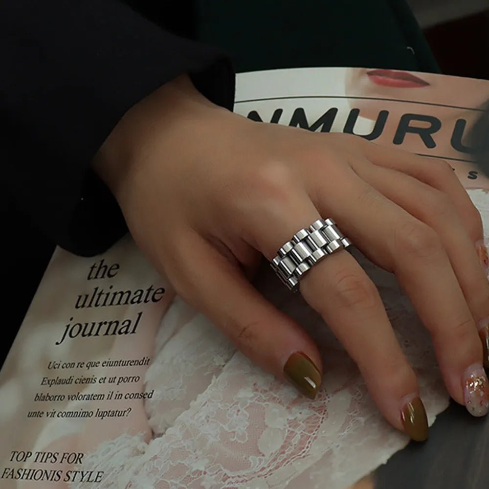 Plated Titanium Steel Ring - MYSTIQOR