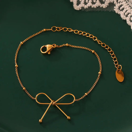 Titanium Steel Bow Bracelet - MYSTIQOR