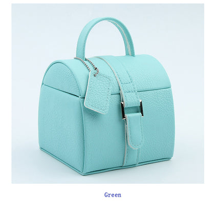 Carrying Type Jewelry Box Small Portable Jewelry Box High-End Jewelry Luggage