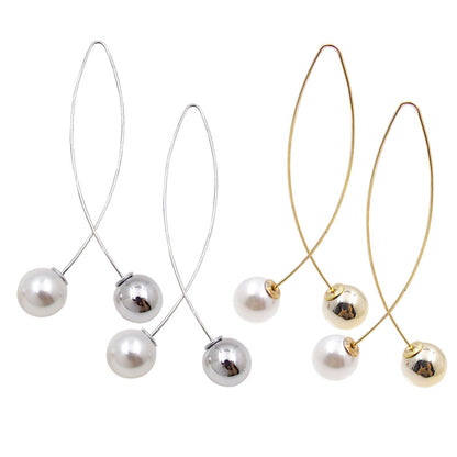 Pearl Earrings Net Red Fashion Ear Jewelry Temperament Wild Personality Pendant Korean Fashion Long Earrings Earrings