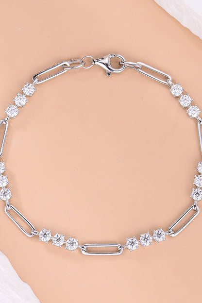 1.8 Carat Moissanite 925 Sterling Silver Bracelet - MYSTIQOR