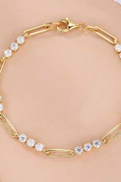 1.8 Carat Moissanite 925 Sterling Silver Bracelet - MYSTIQOR