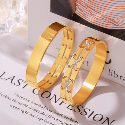 18K Gold - Plated Czech Diamond Bracelet - MYSTIQOR