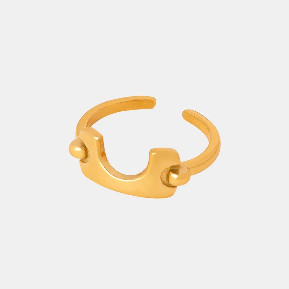 18K Gold - Plated Irregular Open Ring - MYSTIQOR