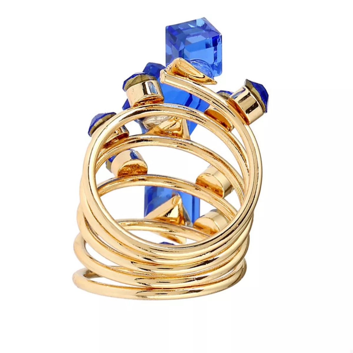 18K Gold - Plated Multi - Layered Ring - MYSTIQOR
