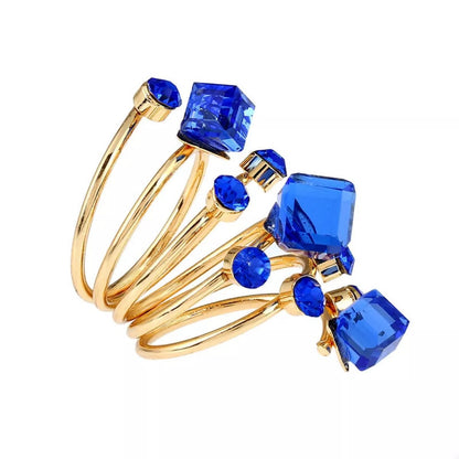 18K Gold - Plated Multi - Layered Ring - MYSTIQOR
