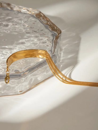 18K Gold - Plated Stainless Steel Bracelet - MYSTIQOR