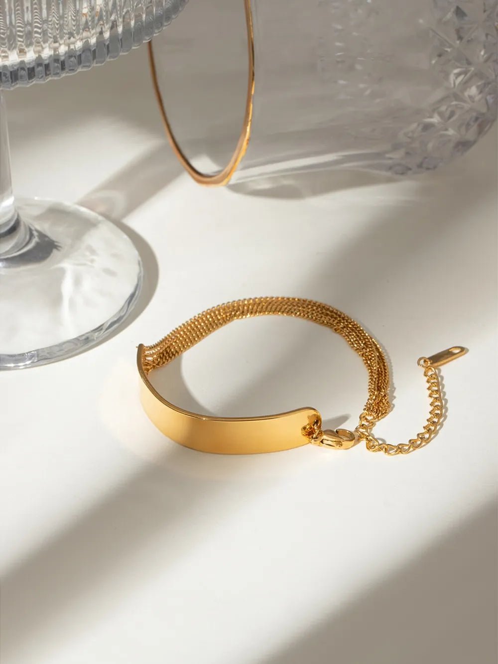 18K Gold - Plated Stainless Steel Bracelet - MYSTIQOR