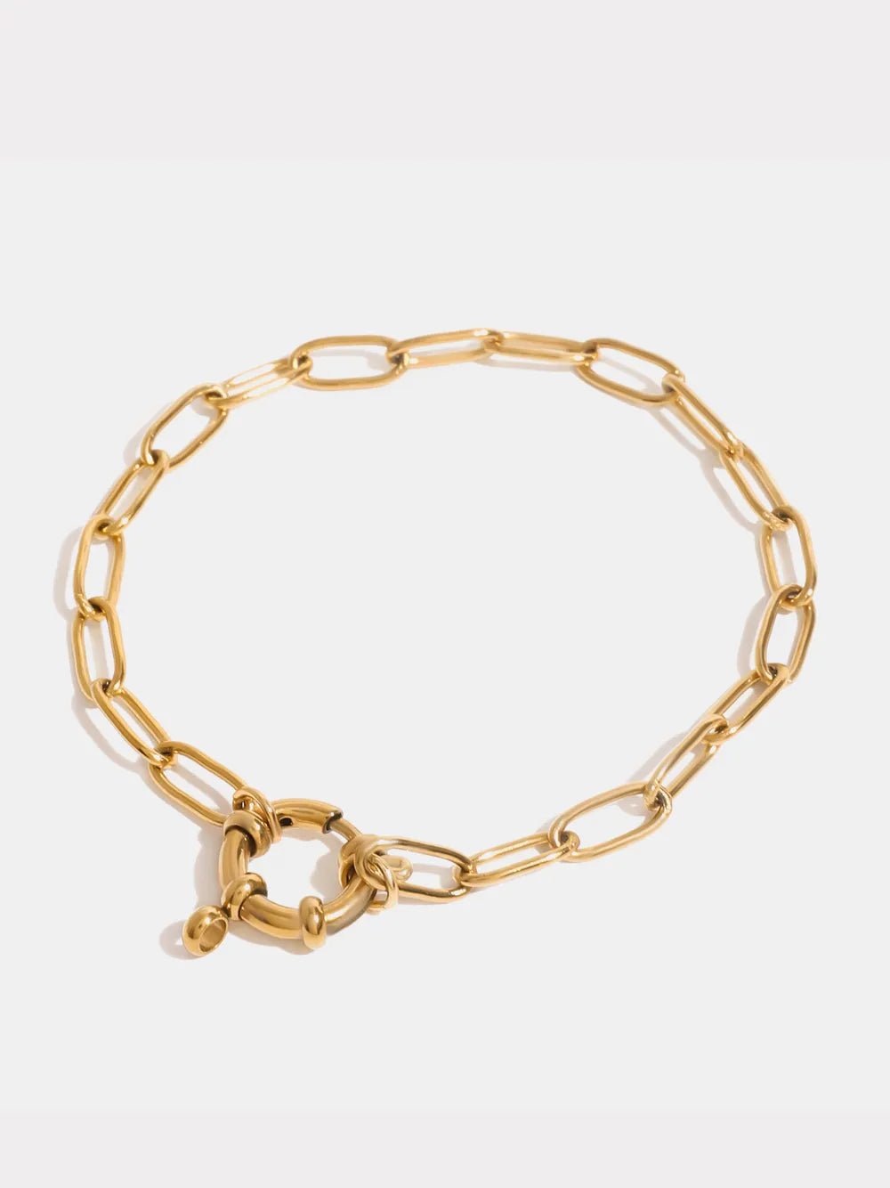 18K Gold - Plated Stainless Steel Chain Bracelet - MYSTIQOR