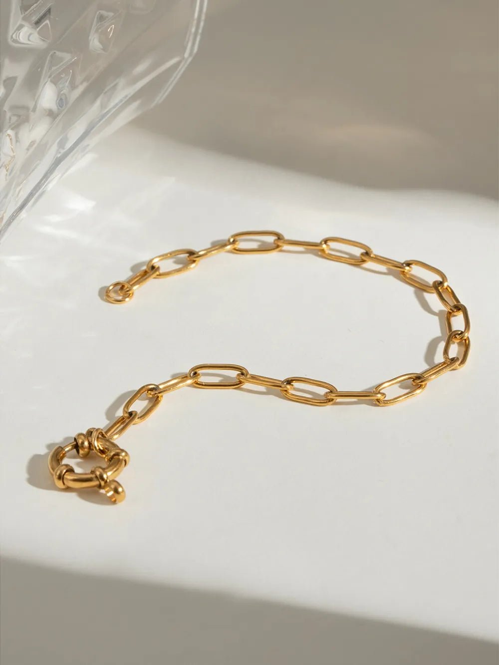18K Gold - Plated Stainless Steel Chain Bracelet - MYSTIQOR