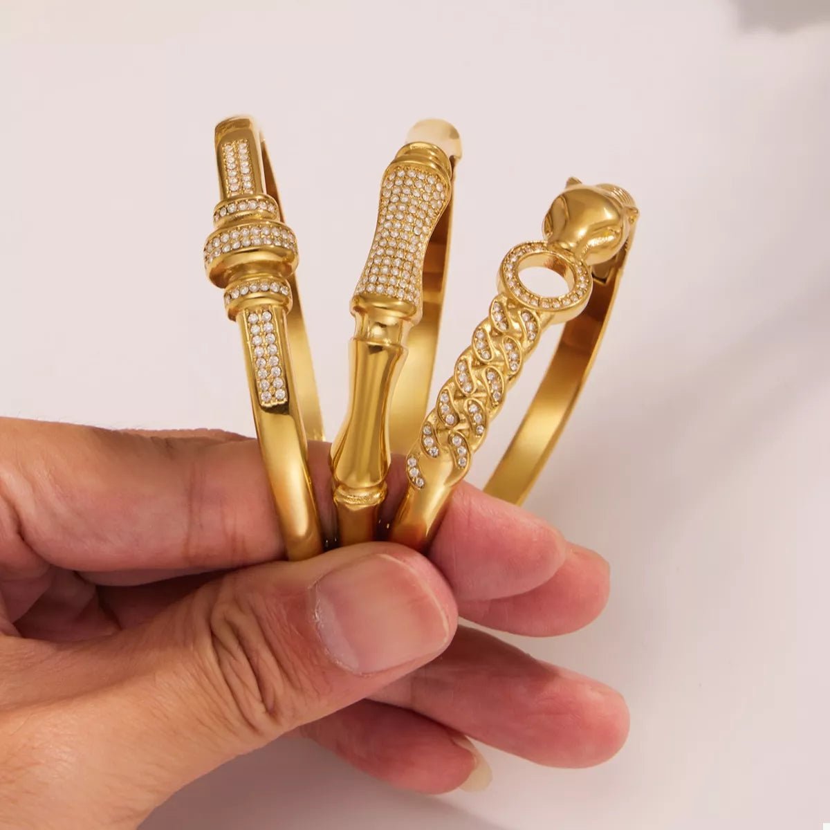 18K Gold - Plated Zircon Bracelet - MYSTIQOR