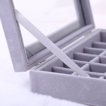 Portable Accessories Storage Box Dustproof Purple