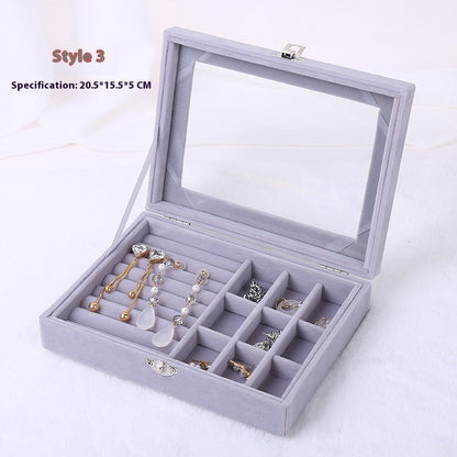 Portable Accessories Storage Box Dustproof Purple