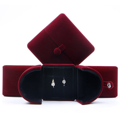 Flannelette Box Jewelry Pendant Necklace Box