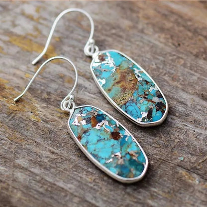 European And American Designer High Quality Light Luxury Natural Stone Earrings