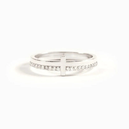 925 Sterling Silver Cross Ring - MYSTIQOR