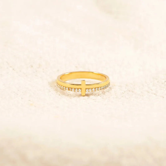 925 Sterling Silver Cross Ring - MYSTIQOR