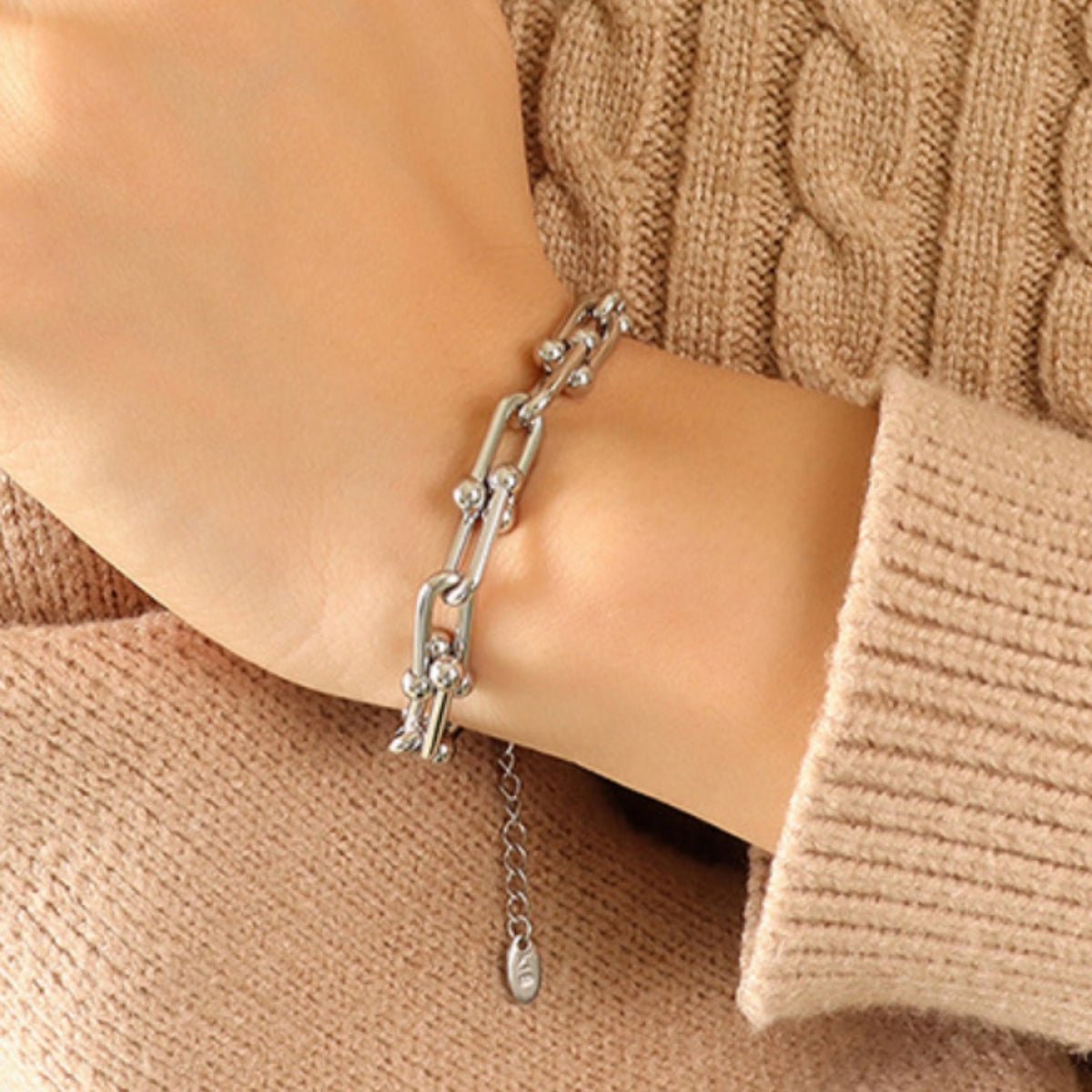Chunky Chain Titanium Steel Bracelet - MYSTIQOR