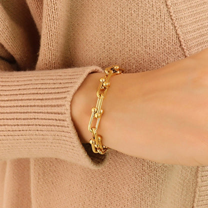 Chunky Chain Titanium Steel Bracelet - MYSTIQOR