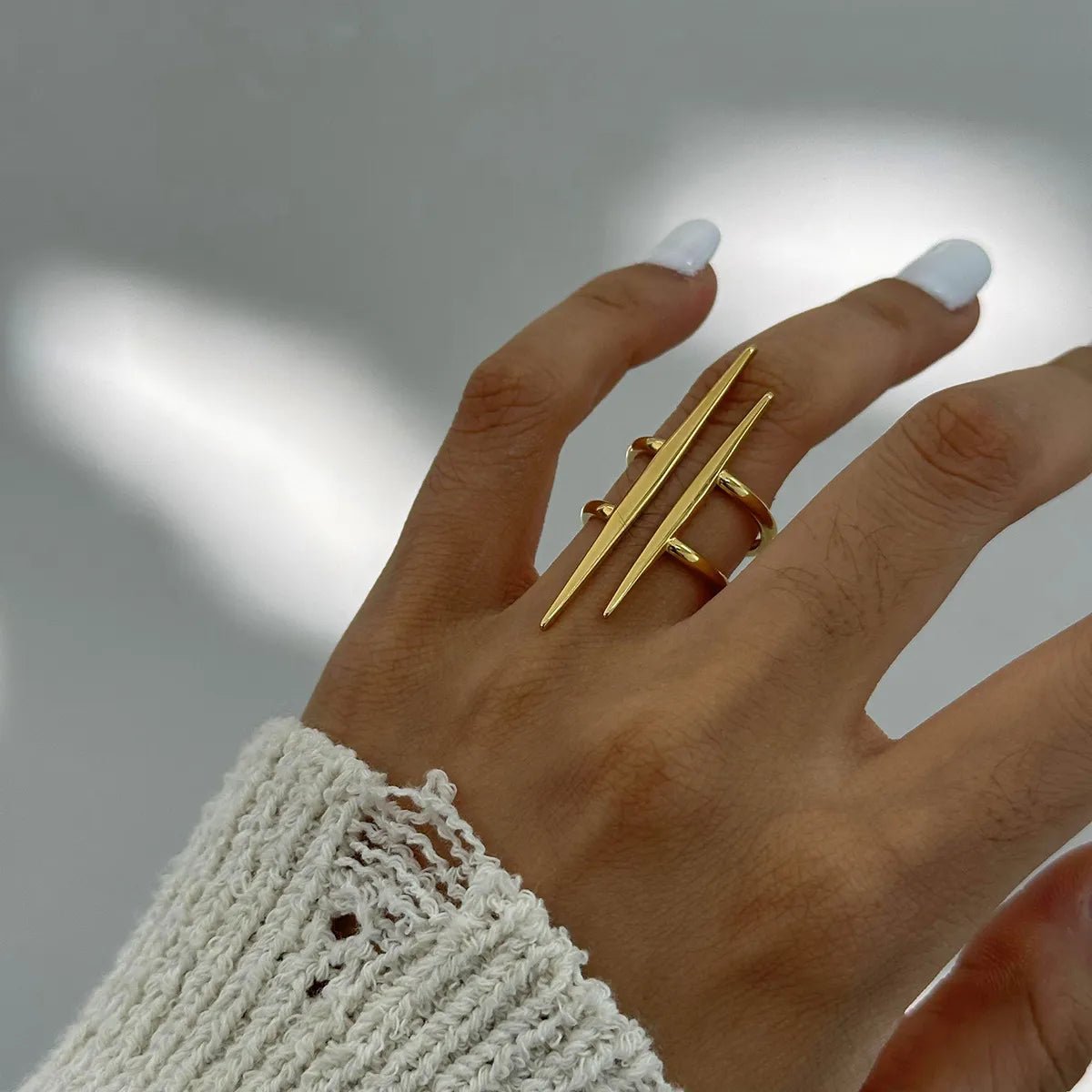 Stainless Steel Asymmetrical Ring - MYSTIQOR