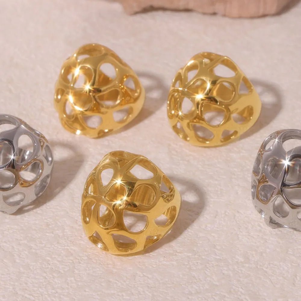 Stainless Steel Cutout Ring - MYSTIQOR