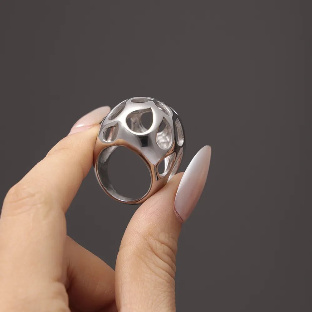 Stainless Steel Cutout Ring - MYSTIQOR