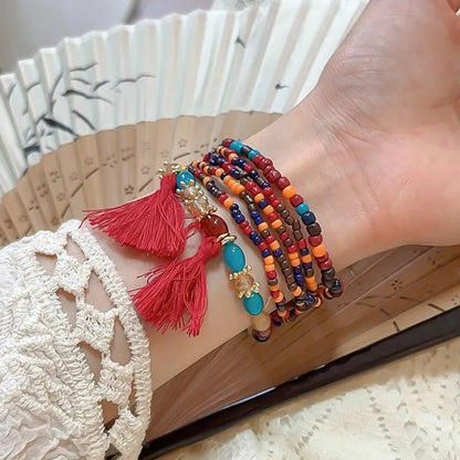 Tassel Rice Bead Bracelet - MYSTIQOR