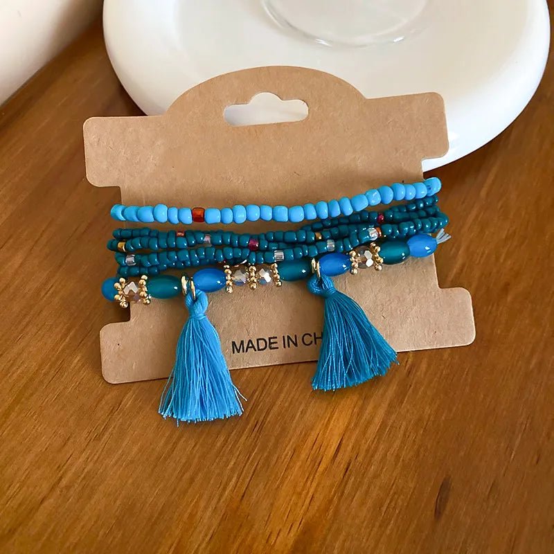 Tassel Rice Bead Bracelet - MYSTIQOR