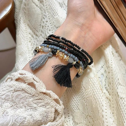 Tassel Rice Bead Bracelet - MYSTIQOR
